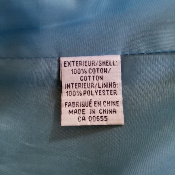 Turquoise, soft cotton velvet jacket, blazer, S, M, vintage 90s/2000s, Reitmans - Picture 8 of 11